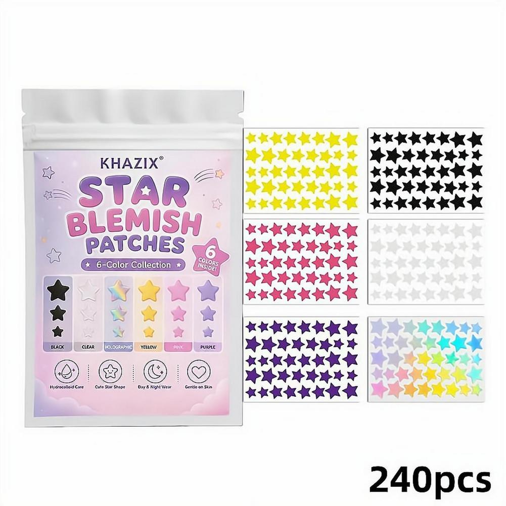 Skincare Gentle - Seven-Color Star Pimple Patches For Face