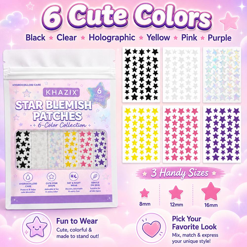 Seven-Color Star Pimple Patche - Skincare Gentle review and price